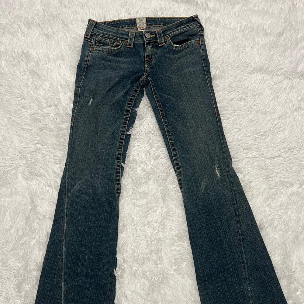TRUE RELIGION RICKY BIG T Jeans Size 28×40 RN#112790/CA#30427 Made In The USA